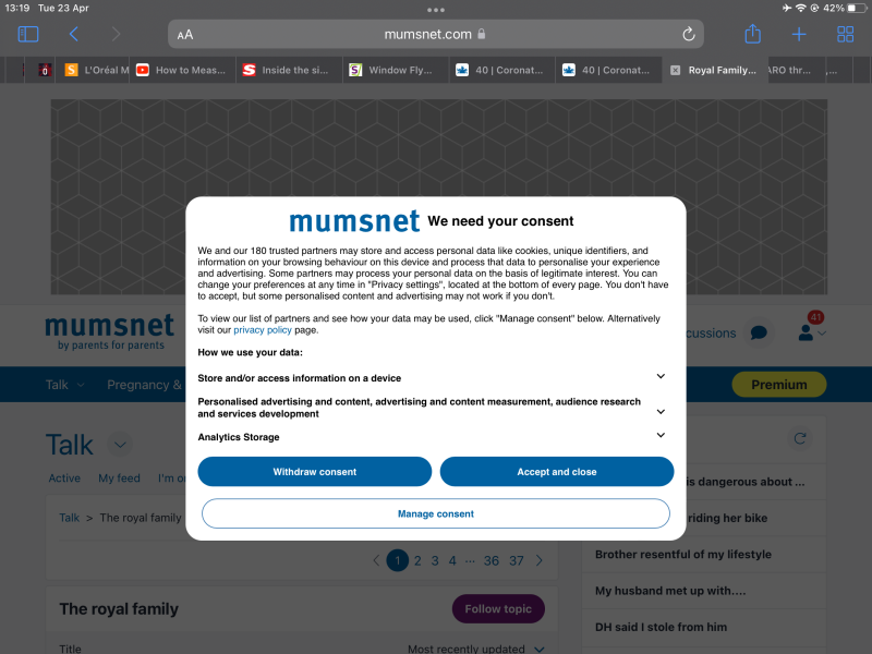 Accepting and closing request after each page
