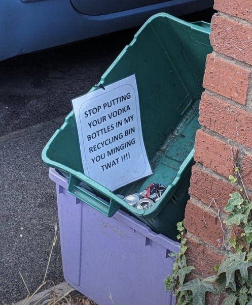 do you judge other people's recycling boxes...?