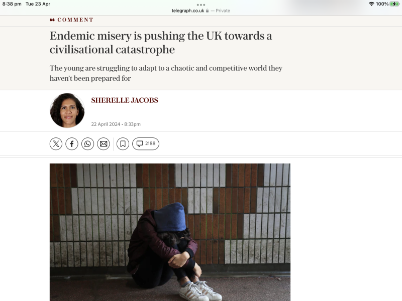 To be frightened about the Government’s plans for benefits reform?