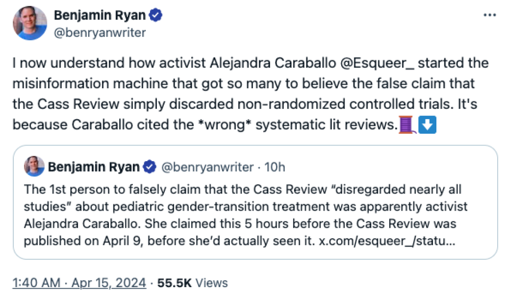 Cass review - out on Wednesday