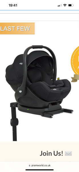 Joie I-Size I-Level Car Seat Newborn Insert