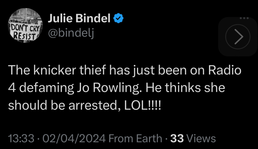 JKR exposing Scottish hate crime laws for what they are