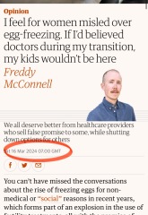 A hot take on the Cass report courtesy of Freddie McConnell