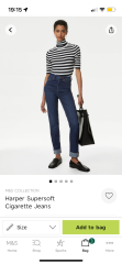 Jeans with large turn ups