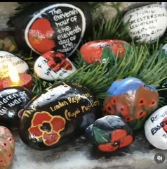 To be annoyed about her collecting the stones?