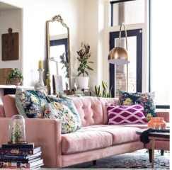 Should I buy a bright pink velvet sofa