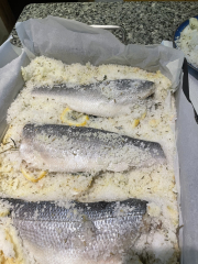 salt crust baked fish