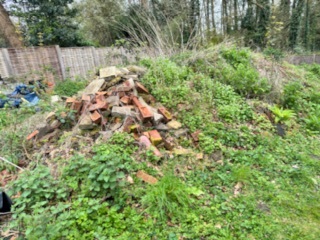 Suggestions for 5ft high by 13ft rubble pile!