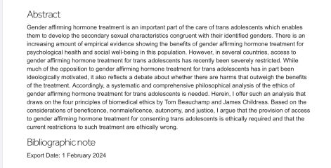 Letter from academics concerned about the Cass Review