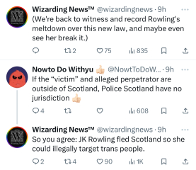 JKR exposing Scottish hate crime laws for what they are