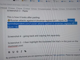Clicking links doesn't work.