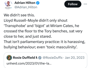 For voting Tory
