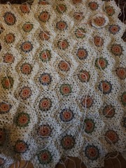 It's crochet,  knit and natter thread 11. So much yarn we need a yarn barn.