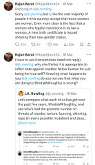 JK Rowling laying it out clearly