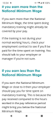 Expected to do training unpaid