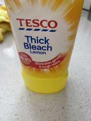 Bleach splashed in my face