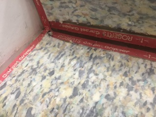 Housing Ass. Contractors didn’t finish job and comm. staircase is now lethal danger.