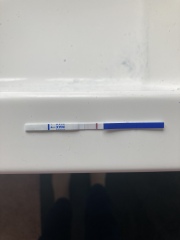 Very faint line or evap?