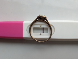 9dpo /10dpo. Very faint positive or indent??