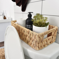 Where does the spare loo roll live?