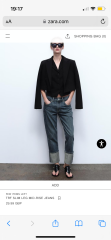 Jeans with large turn ups