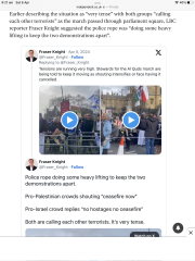Anyone seen the video where the police officer says a swastika is not anti-Semitic at a pro Palestine March?