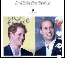 William Threatened Tatler and Camilla's niece help plant story