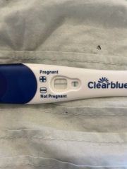 Am I pregnant… clear blue test