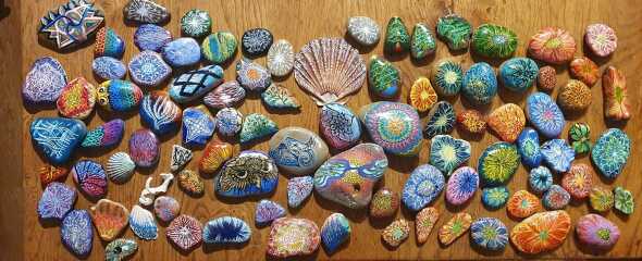To be annoyed about her collecting the stones?