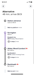 Getting to Blackheath tomorrow (marathon)
