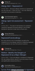 Rapeseed oil allergy