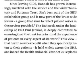 Cass report on newsnight Now
