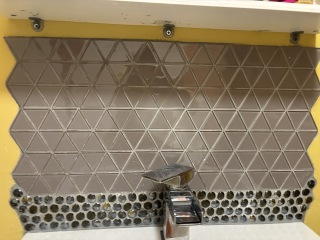 What can I do to replace these behind bathroom sink?