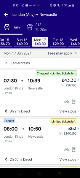 To think train travel is too expensive?!