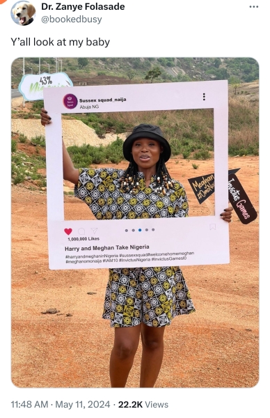 Meghan and Harry spotted out and about - Naija Edition