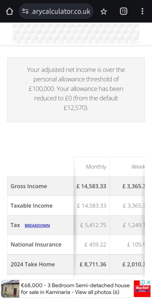 175k salary and all gone
