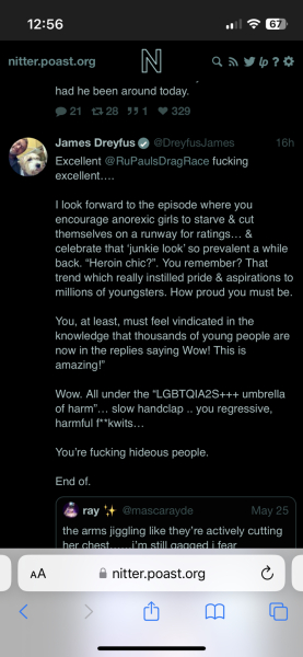 Horrific Drag Race has anybody seen this?? **MNHQ CONTENT WARNING FOR GRAPHIC IMAGE***