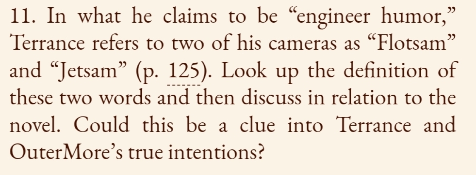 Those fucking book club questions at the end of books