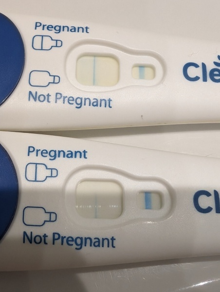 Positive or evaporation pregnancy test?