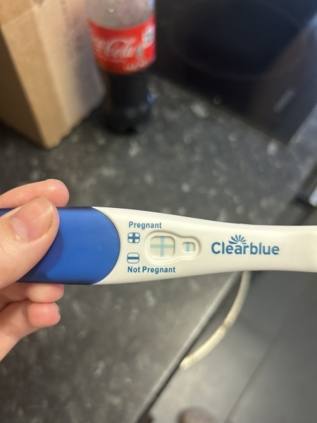 BFP then red blood.