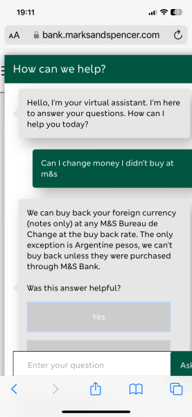 Changing euros into sterling