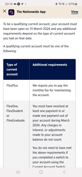 Nationwide Fairer Share Payment