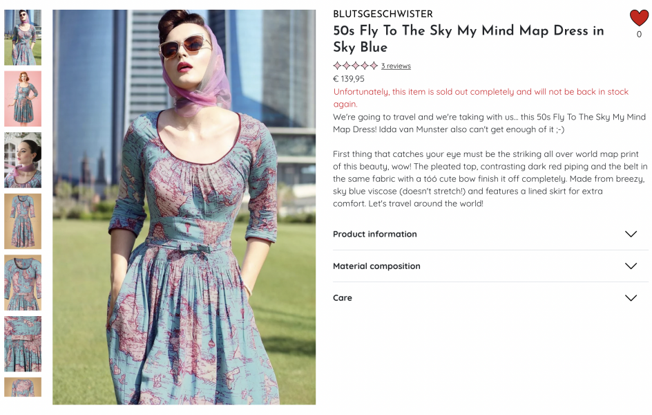Map fabric dress.