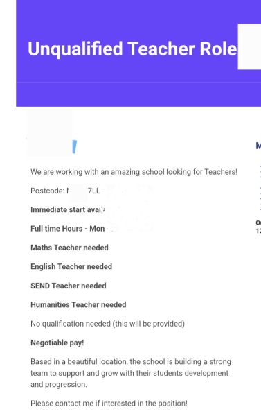 Qualifications needed to be a teacher?