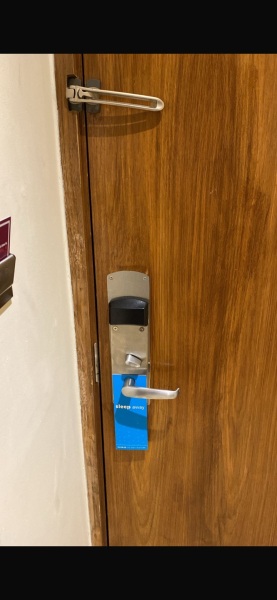 Sister just had some guy walk into her hotel room.