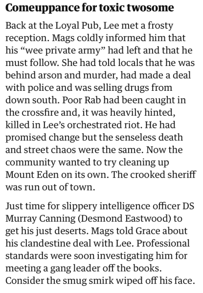 BLUE LIGHTS S2 - mon 9pm  BBC 1 - tv pace. NO SPOILERS
