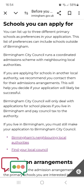 Applying for School in different borough