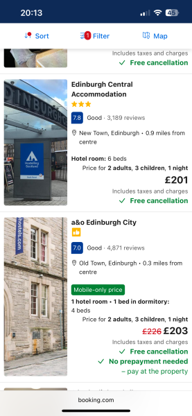 Edinburgh hotel which doesn’t cost £££££