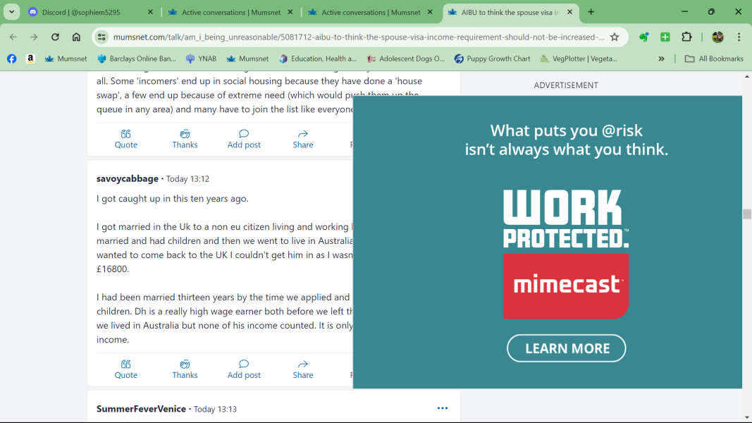 Big ad blocking posts