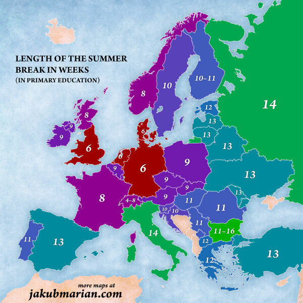 For anyone who feels that the six week summer holiday is too long…